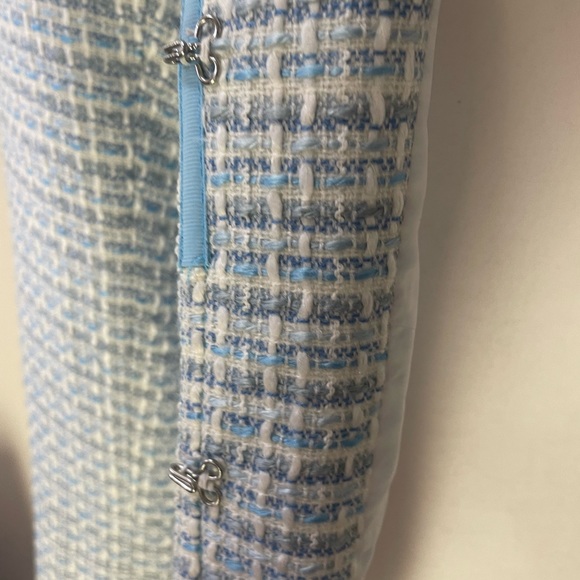 Women’s Jacket, Together, Size: 4, Color: Off-white/various blues, Front-Pockets - Picture 8 of 14